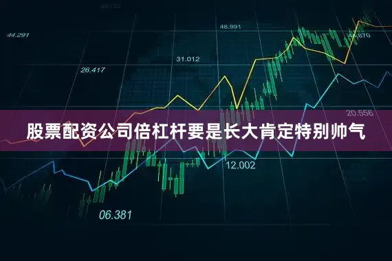 股票配资公司倍杠杆要是长大肯定特别帅气